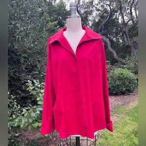 Talbots Haberdashery Woman "wrinkle resistant" button-down top - size 14W